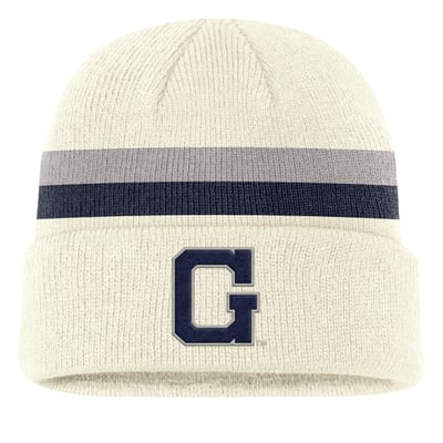 Georgetown Hoyas Nike Legacy Lettered Cuffed Knit Hat - Cream