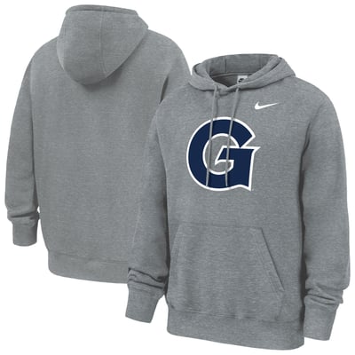 Georgetown Hoyas Nike Club Fleece Hoodie - Heather Gray