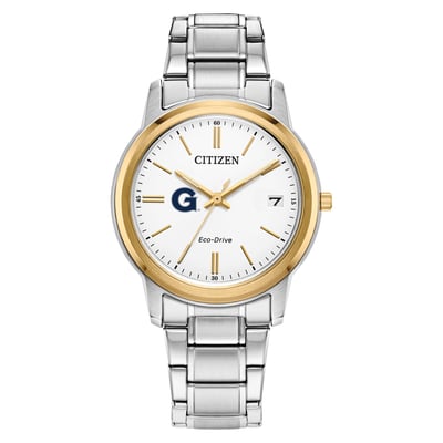Georgetown Hoyas Citizen Watch Women's Eco-Drive Two-Tone Steel Watch