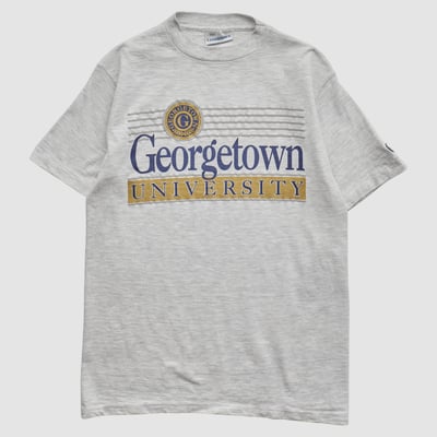 Georgetown University Genius 90s T-shirt - Heather Gray - S by Fanatics Real Vintage