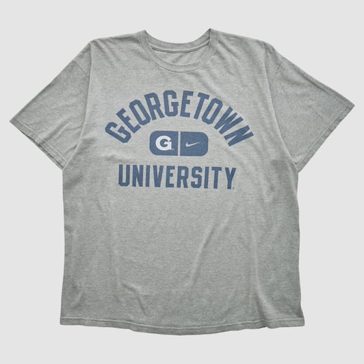 Georgetown University Nike 2000s T-shirt - Heather Gray - XL by Fanatics Real Vintage