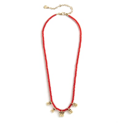 Georgia Bulldogs BaubleBar Delicate Beaded Slogan Necklace