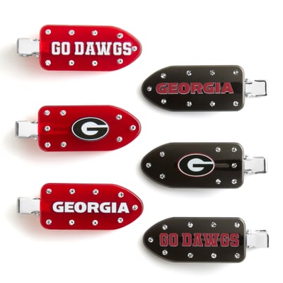 Georgia Bulldogs BaubleBar Six-Piece Hair Clips Set