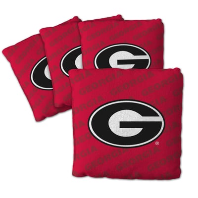 Georgia Bulldogs Fanpoint Four-Piece Cornhole Bag Set