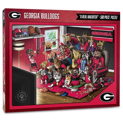 Georgia Bulldogs Fanpoint Purebred Fans 18'' x 24'' A Real Nailbiter 500-Piece Puzzle