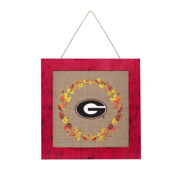 Georgia Bulldogs Double-Sided Burlap Sign - Image 3