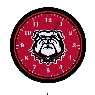 Georgia Bulldogs 18" Lighted Round LED Wall Clock