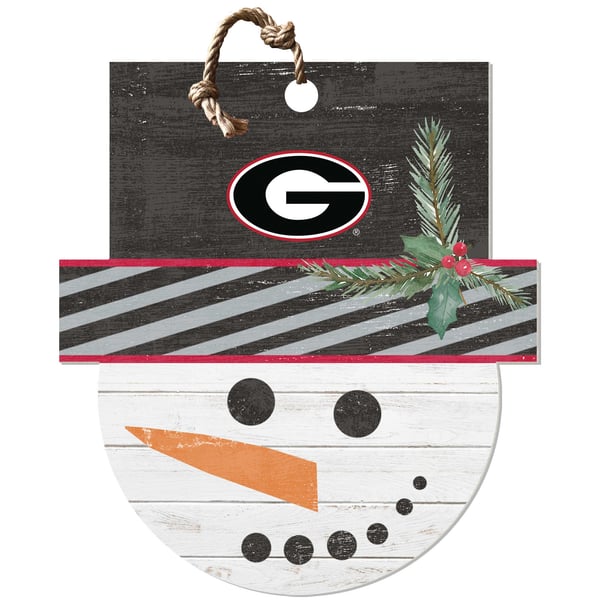 Georgia Bulldogs Snowman Sign - Image 2