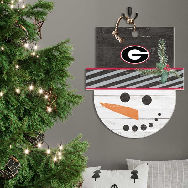 Georgia Bulldogs Snowman Sign - Image 3