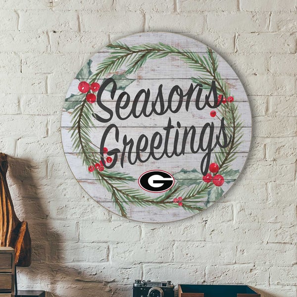 Georgia Bulldogs Season's Greetings Sign - Image 3