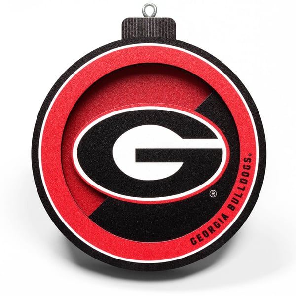 Georgia Bulldogs 3D Logo Series Ornament - Image 2