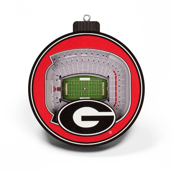 Georgia Bulldogs 3D Stadium Ornament - Image 2