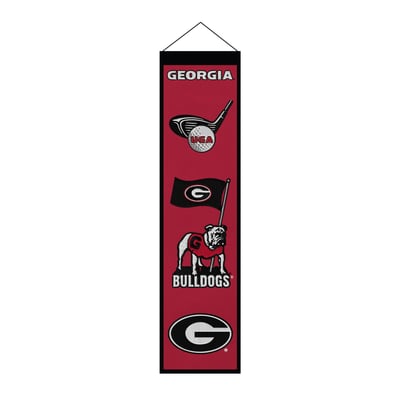 Georgia Bulldogs 8" x 32" Icons Banner