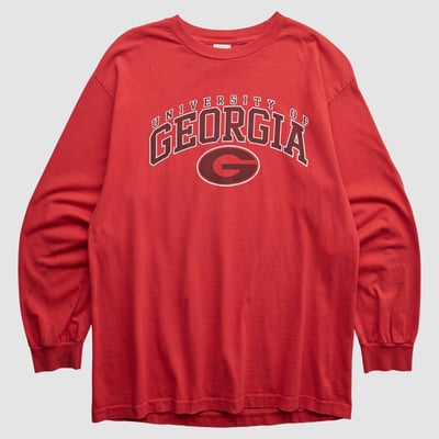 Georgia Bulldogs Alstyle 2000s Long Sleeve T-shirt - Red - M by Fanatics Real Vintage