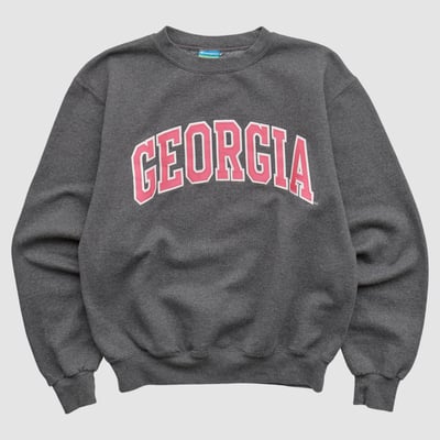 Georgia Bulldogs Champion 2010s Pullover Sweatshirt - Charcoal - XXS by Fanatics Real Vintage