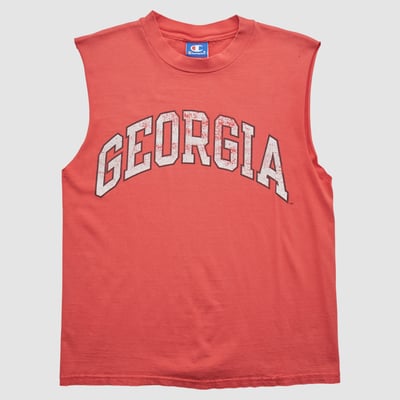 Georgia Bulldogs Champion 90s Tank - Red - M by Fanatics Real Vintage