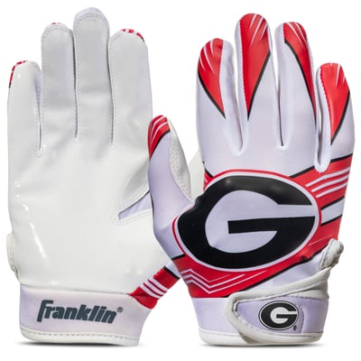 Georgia Bulldogs Franklin Sports  Youth Football Gloves 
