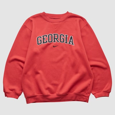 Georgia Bulldogs Nike 2000s Pullover Sweatshirt - Red - XS by Fanatics Real Vintage