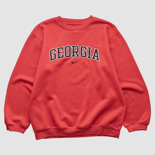 Georgia Bulldogs Nike 2000s Pullover Sweatshirt - Red - XS by Fanatics Real Vintage