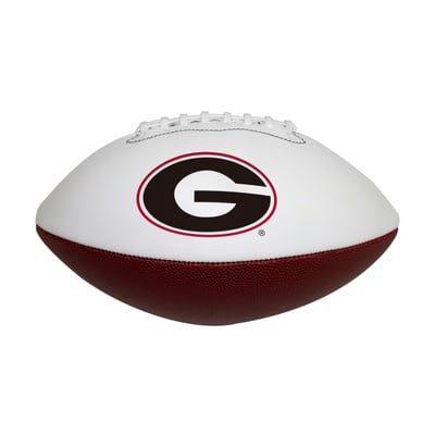 Georgia Bulldogs Official Size Logo Autograph Football