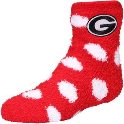 Georgia Bulldogs ZooZatz Girls Youth Fuzzy Ankle Socks