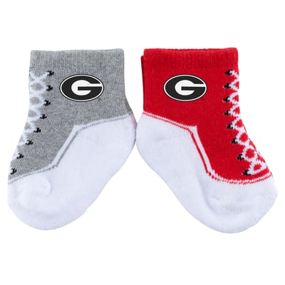 Georgia Bulldogs ZooZatz Infant Shoe Two-Pack Socks