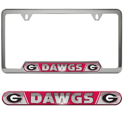  Georgia Bulldogs Logo Brands Embossed License Plate Frame