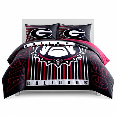 Georgia Bulldogs Logo Brands Momentum 5-Piece Full/Queen Bedding Set