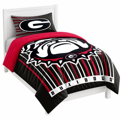 Georgia Bulldogs Logo Brands Momentum Two-Piece Twin Bedding Set