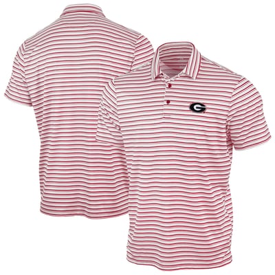 Georgia Bulldogs Antigua Space Stripe Polo - Red
