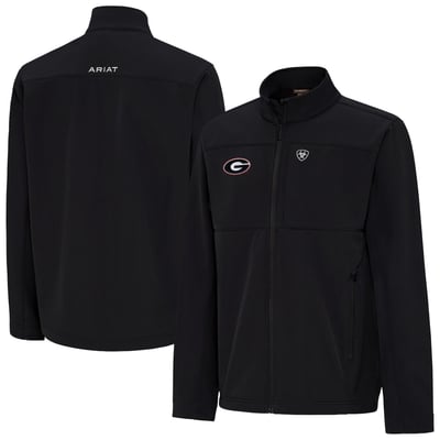  Georgia Bulldogs Ariat Full-Zip Vernon Softshell Jacket - Black