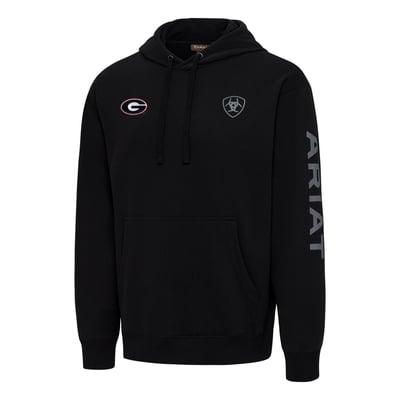  Georgia Bulldogs Ariat Logo Hoodie - Black