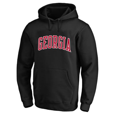  Georgia Bulldogs Champion Arch Over Tackle Twill Hoodie - Black