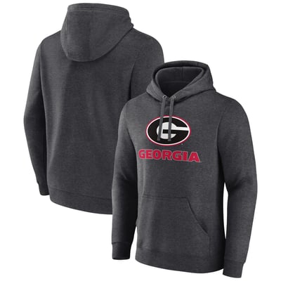 Georgia Bulldogs Lockup Team Pullover Hoodie - Charcoal