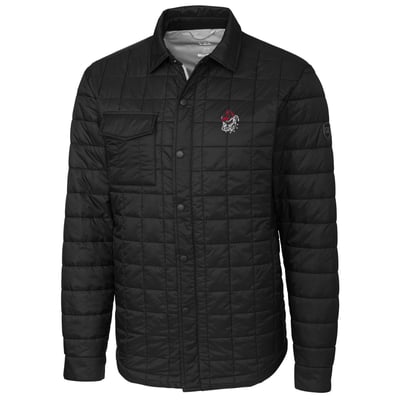Georgia Bulldogs Cutter & Buck Rainier Full-Snap Shirt Jacket - Black