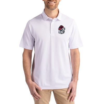 Georgia Bulldogs Cutter & Buck Virtue Eco Pique Recycled Polo - White