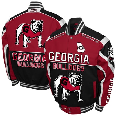 Georgia Bulldogs Franchise Club Crush Cotton Twill Full-Snap Jacket - Red