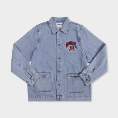 Georgia Bulldogs Homefield Denim Button-Up Jacket - Denim