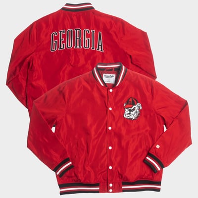  Georgia Bulldogs Homefield Arched Type Full-Snap Bomber Jacket - Red