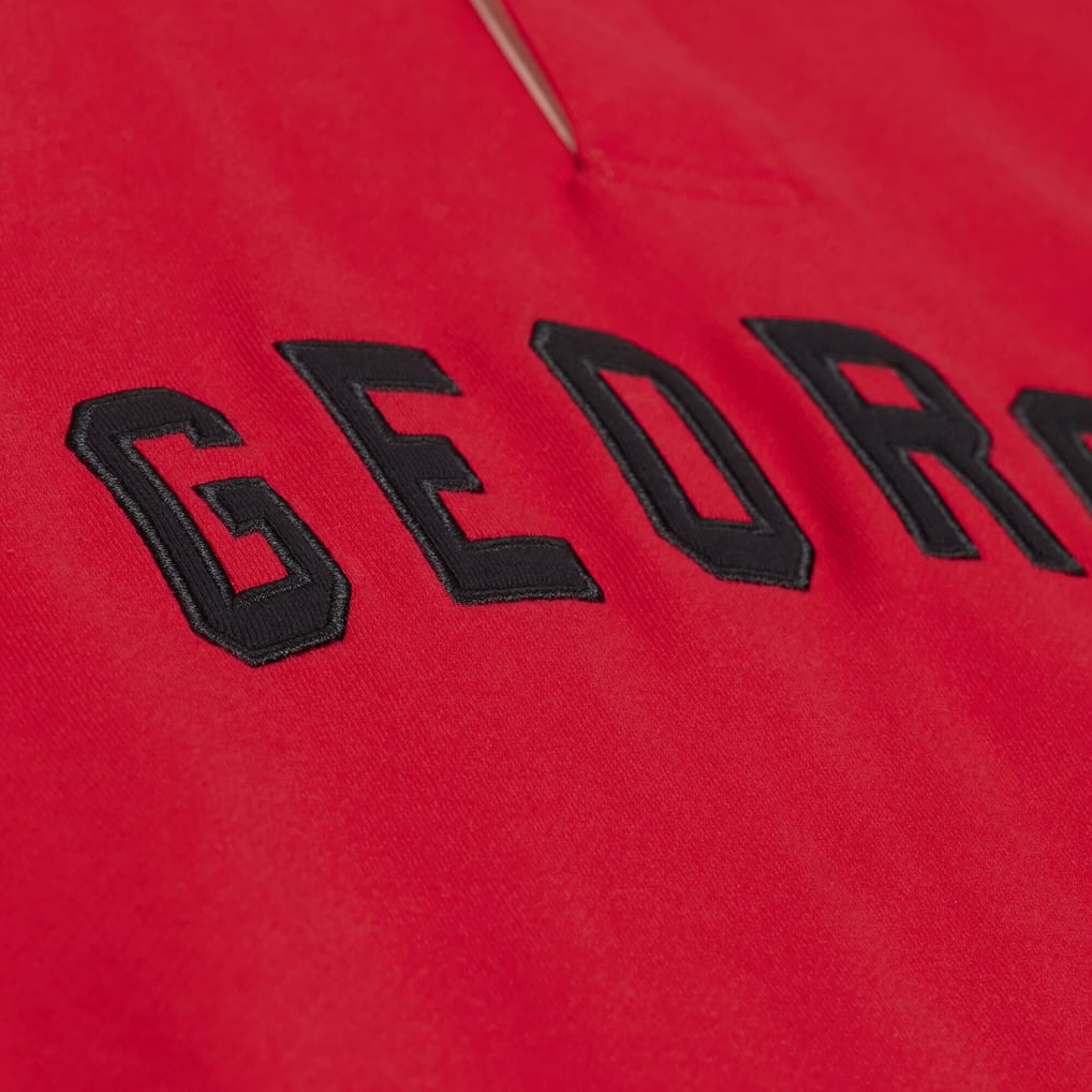 Georgia Bulldogs Mitchell & Ness Retro Roots French Terry Long Sleeve ...