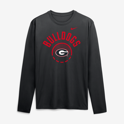 Georgia Bulldogs Nike 2026 Courtside Basketball Shootaround Legend Dri-FIT Long Sleeve T-Shirt - Black