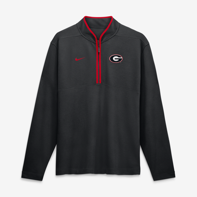  Georgia Bulldogs Nike Courtside Victory Dri-FIT Half-Zip Pullover - Black
