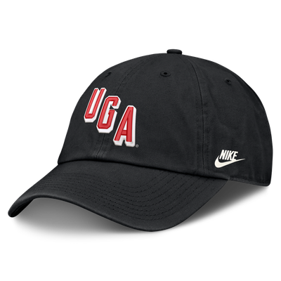  Georgia Bulldogs Nike Legacy Letter & Mascot Club Adjustable Hat - Black