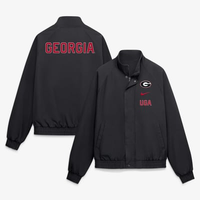  Georgia Bulldogs Nike Primetime Club Twill Jacket - Black