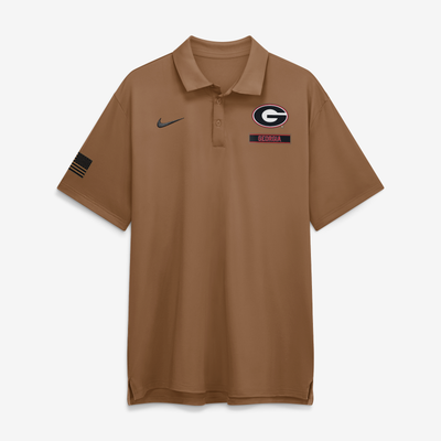 Georgia Bulldogs Nike 2026 Military Appreciation Tour Polo - Brown
