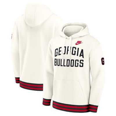  Georgia Bulldogs Nike Legacy Retro Pullover Hoodie - Cream