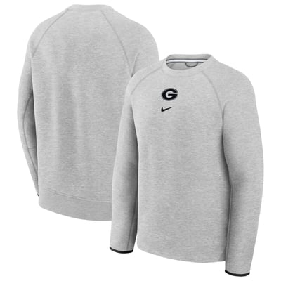  Georgia Bulldogs Nike Tech Fleece Raglan Sweatshirt - Gray
