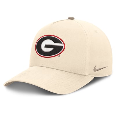 Georgia Bulldogs Nike Rise Adjustable Hat - Natural