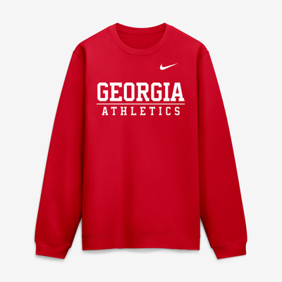  Georgia Bulldogs Nike Club Fleece Pullover Sweatshirt - Red