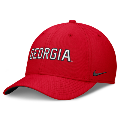  Georgia Bulldogs Nike Primetime Team Rise Dri-FIT Flex Hat - Red